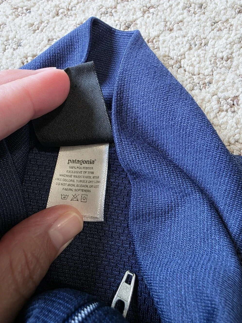 Patagonia Capilene Navy Quarter-Zip Pullover